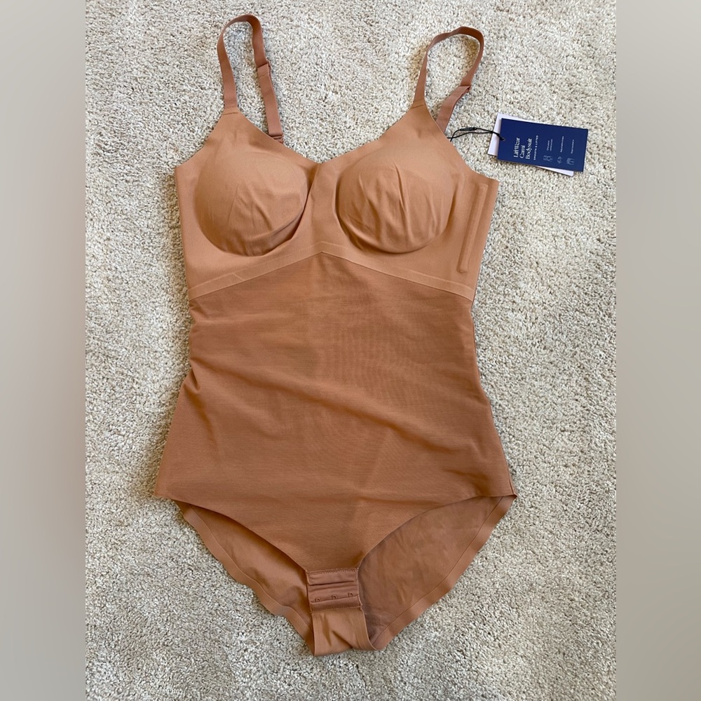 Honeylove Cami Bodysuit, M, CINNAMON NWT